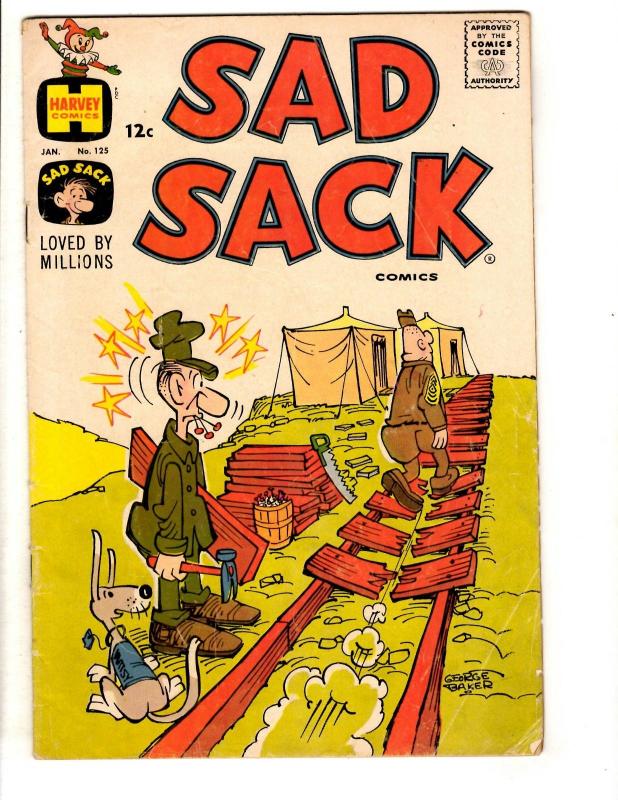 Lot Of 8 Sad Sack Harvey Comic Books # 99 112 125 146 154 159 165 209 Army JL40