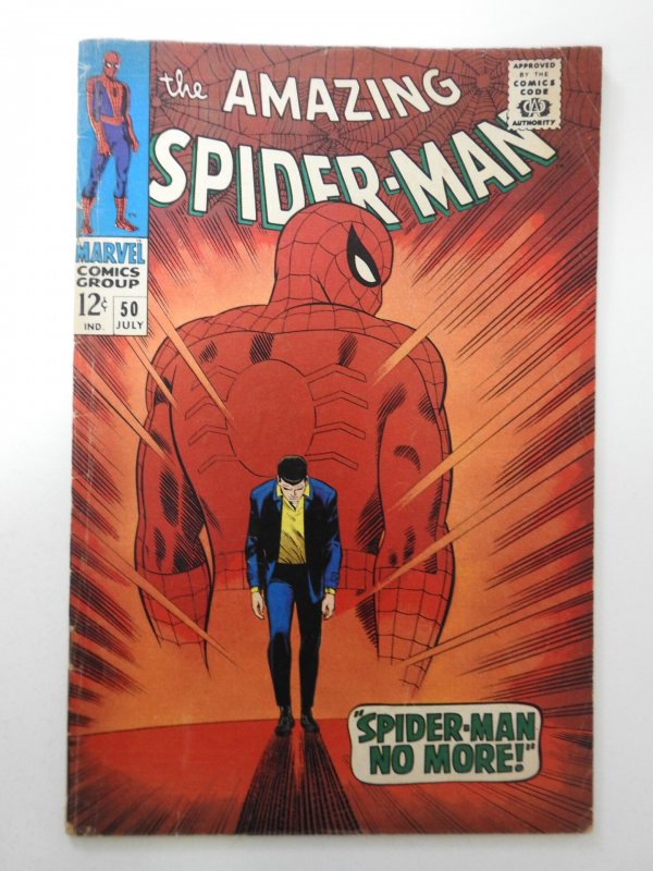 The Amazing Spider-Man #50 (1967) VG Condition 1 in cumulative spine split