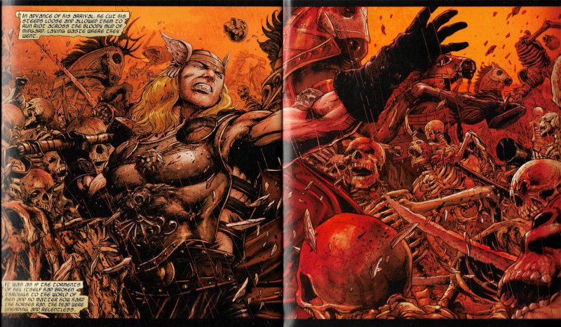 THOR: AGES OF THUNDER #1 (June 2008) & REIGN OF BLOOD #1(Aug 2008) Painted Story