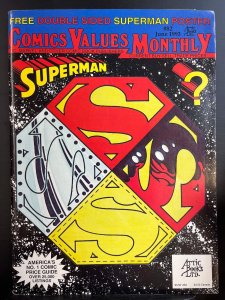 Comics Values Monthly #82 - Superman shields cover (Direct Edition) WITH POSTER!