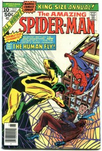 AMAZING SPIDER-MAN ANNUAL #10-1976-MARVEL-human fly VG/FN