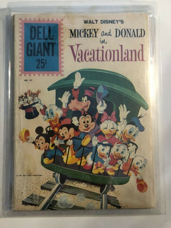 WALT DISNEY'S MICKEY AND DONALD IN VACATIONLAND  #47 1961  DELL GIANT / FN