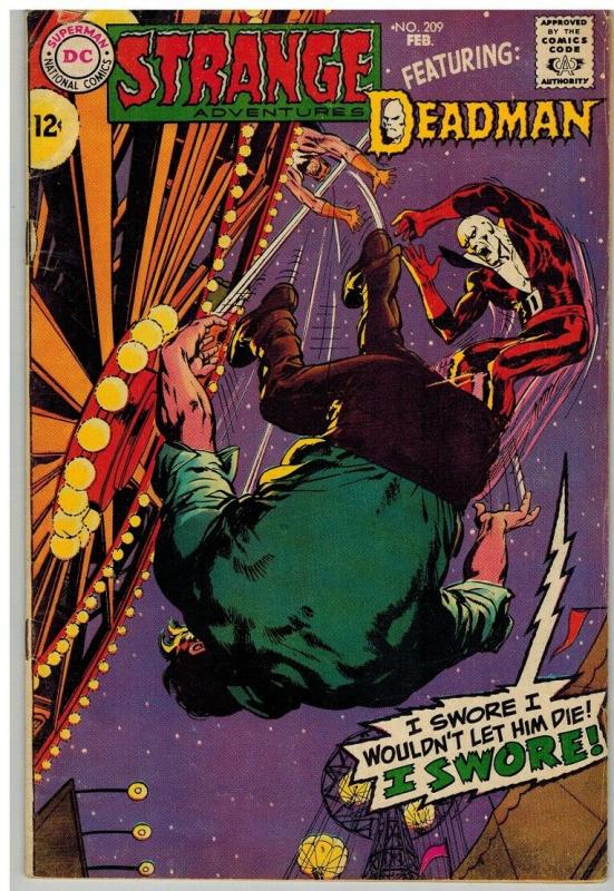 STRANGE ADVENTURES 209 VG ADAMS ART  ADAMS DEADMAN COMICS BOOK