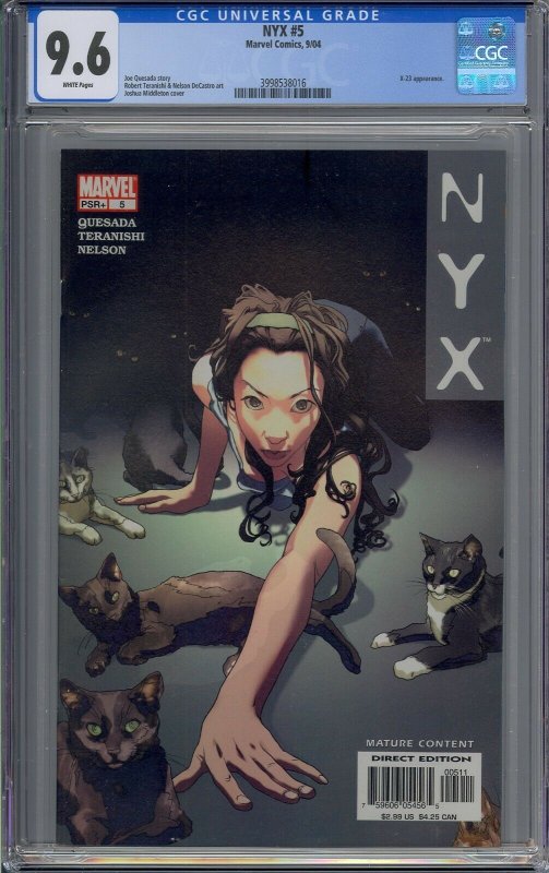 NYX #5 CGC 9.6 3RD X-23