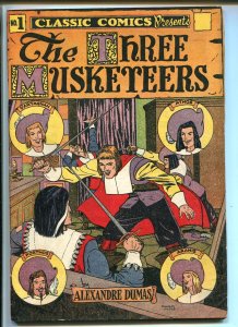 CLASSIC #1-GILBERTON HRN 28-THE THREE MUSKETEERS-vf minus