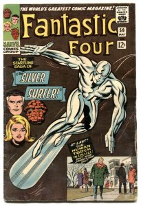 FANTASTIC FOUR #50 1966-SILVER SURFER- GALACTUS- Marvel G/VG