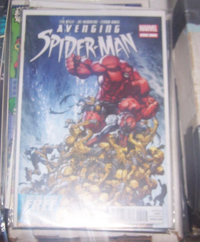 Avenging Spider-Man #2 (February 2012, Marvel) red hulk