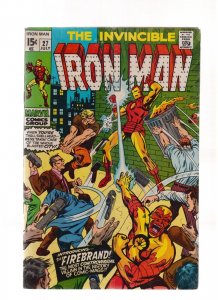 IRON MAN #27 - 1ST FIREBRAND (3/3.5) 1970