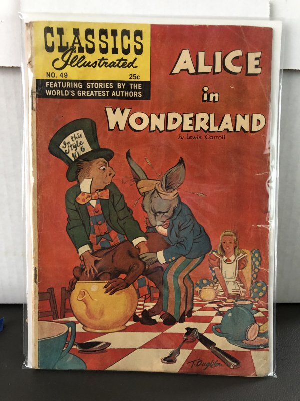 Classics Illustrated #49 Alice in Wonderland 8th Print HRN 166