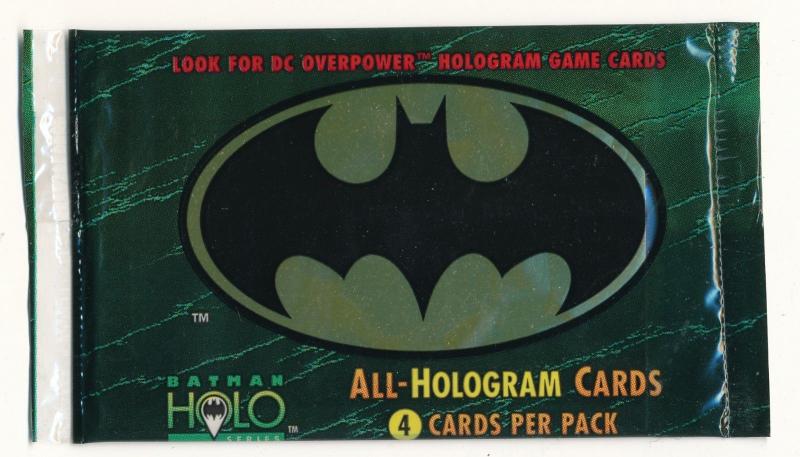 Batman ALL-HOLOGRAM Cards Sealed Pack 1996 Skybox (4 card pack) (H9)