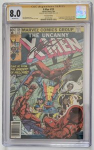 (1980) X-MEN #129 Newsstand CGC SS 8.0 CLAREMONT! 1st EMMA FROST & KITTY PRYDE