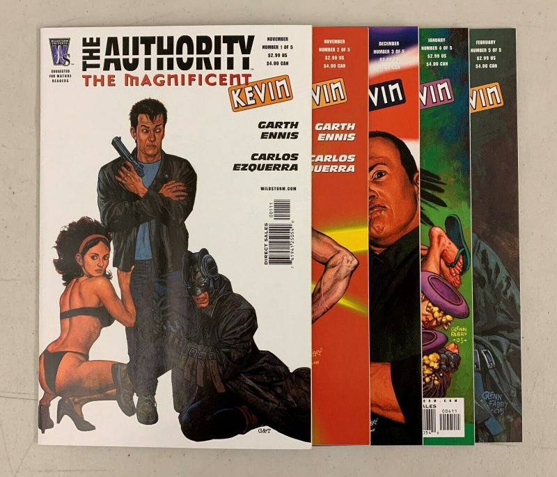 Authority The Magnificent Kevin (2005) #1-5 Set Garth Ennis 1 2 3 4 5 (8.0-9.0) 