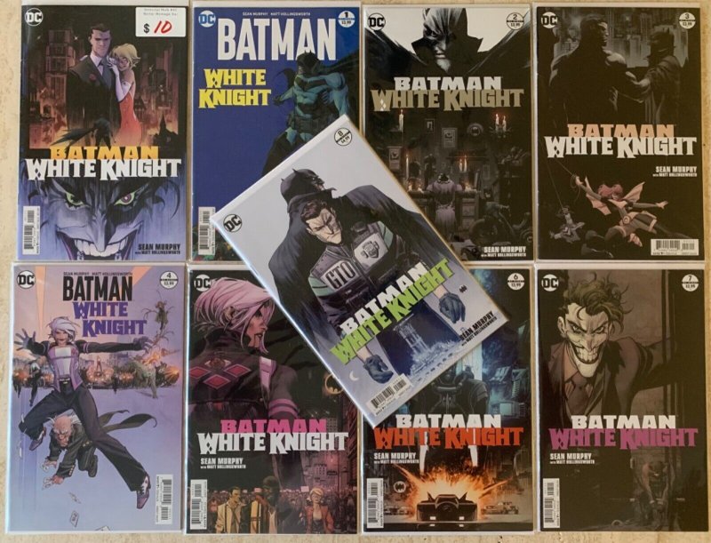 BATMAN: WHITE KNIGHT 1-8 + VARIANT OF 1 | 2017-18 | COMPLETE SERIES | VF/NM-NM