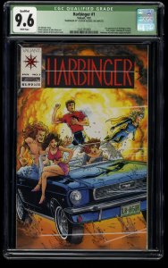 Harbinger #1 CGC NM+ 9.6 White Pages (Qualified) 1st Appearance!