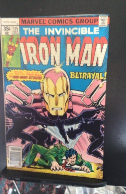 Iron Man 115  (1978) 1st Ani-Man High-grade Avengers cameo! Terrible trio! VF/NM