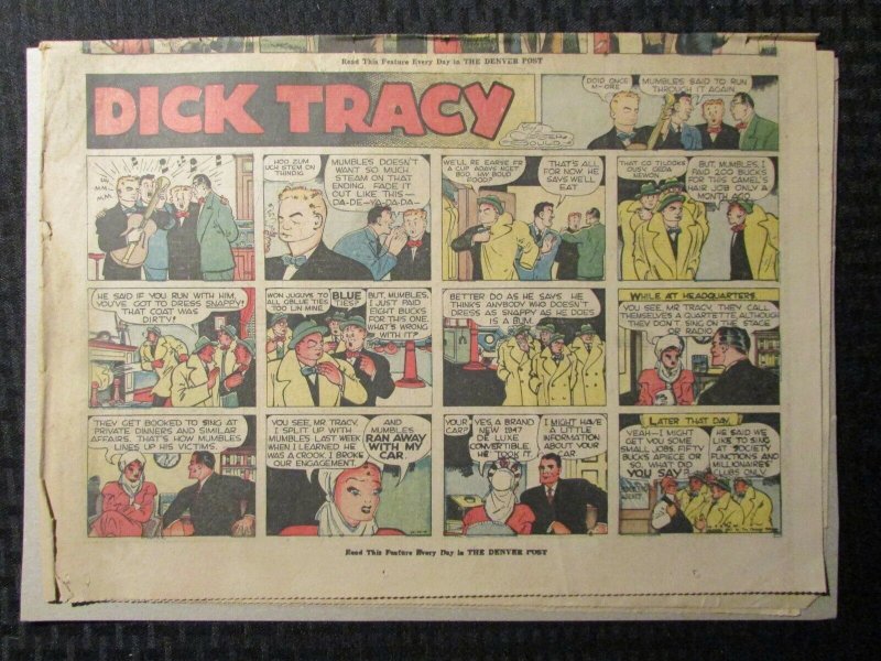 1947 Oct 26 SUNDAY 8pg Comic Section VG+ 4.5 Flash Gordon / Little Orphan Annie