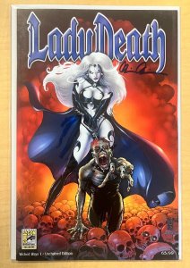 Lady Death Wicked Ways #1 Unchained Jewel Edition SDCC Exclusive /99 Signed NM
