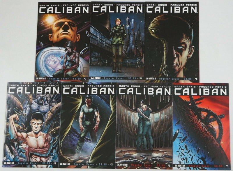 Caliban #1-7 VF/NM complete series - avatar press - garth ennis - sci fi horror