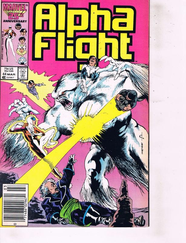 10 Alpha Flight Marvel Comic Books # 32 38 39 40 41 43 44 45 46 47 Wolverine MM4