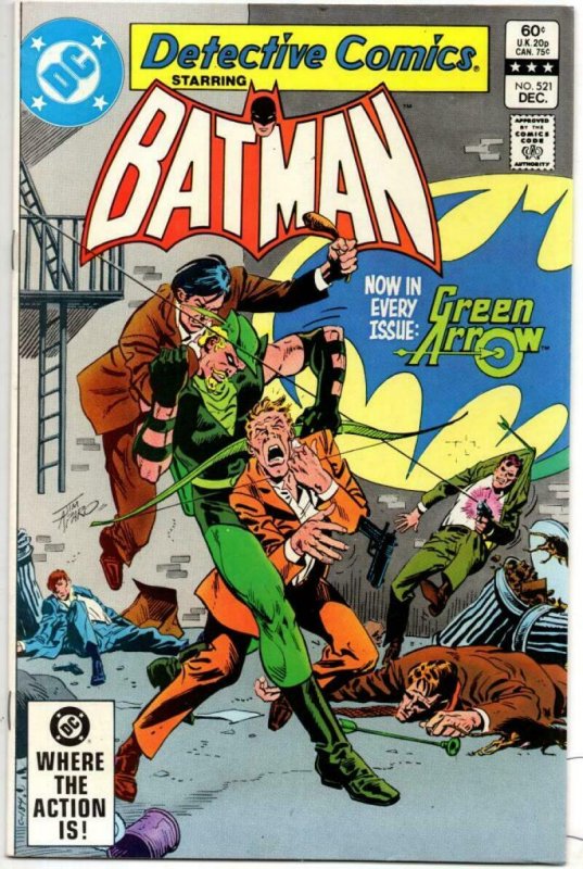 DETECTIVE #521, VF, Batman, Green Arrow CatWoman, 1937 1982, more BM in store