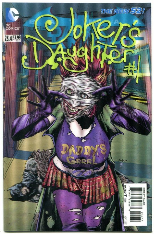 Batman the Dark Knight #23.4 JOKER'S DAUGHTER 3-D cover NEW 52 NM