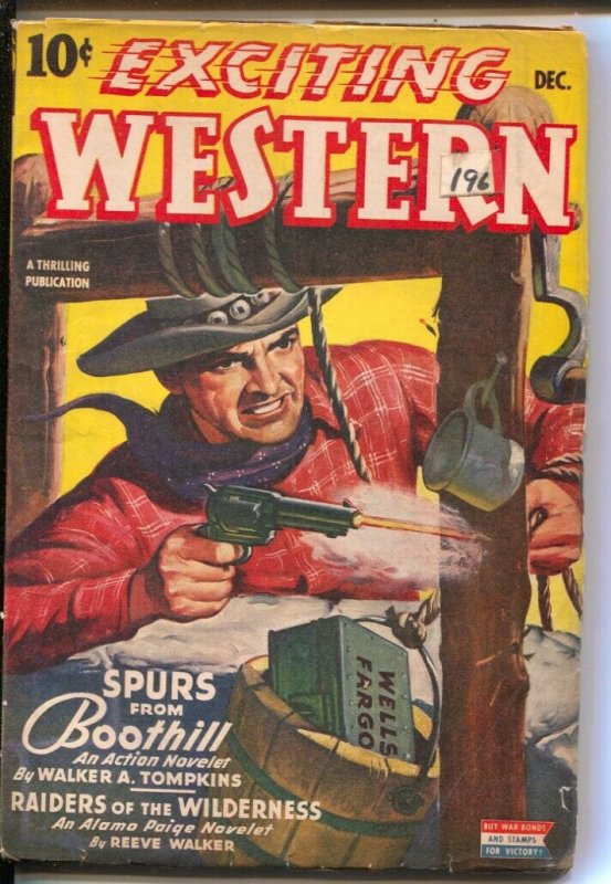 Exciting Western 12/1943-Thrilling- Alamo Paige of Pony Express-Navajo Raine-...