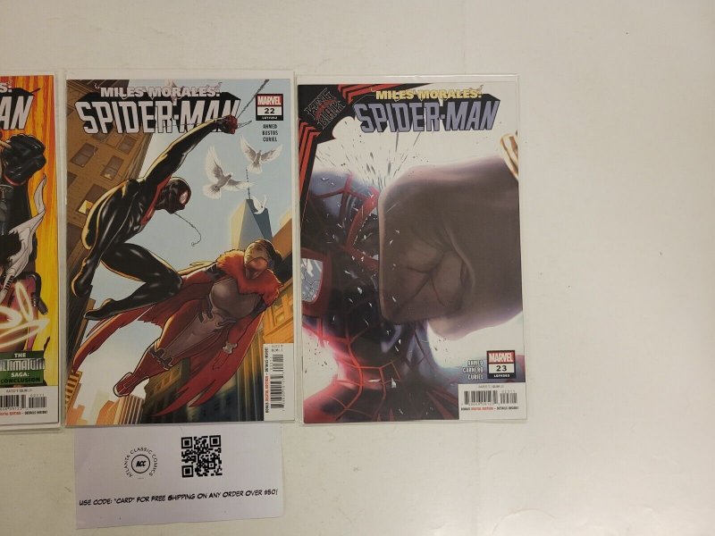 3 Miles Morales Spider-Man Marvel Comic Books #21 22 23 16 TJ43