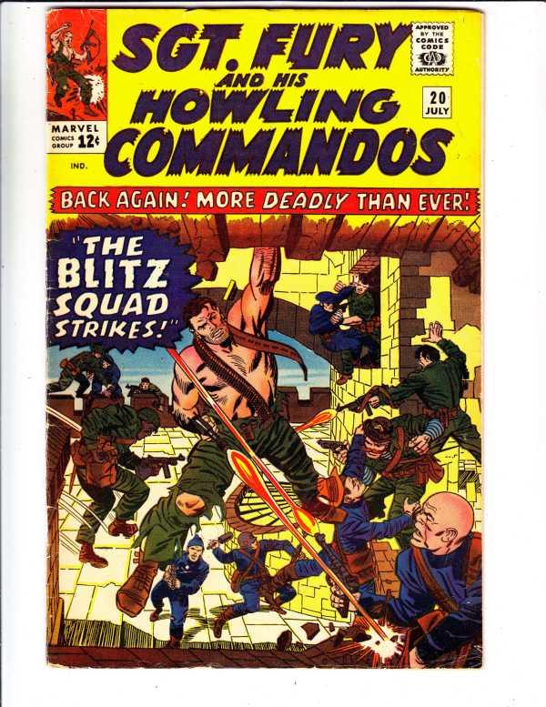 Sgt. Fury and His Howling Commandos #20 (Jul-65) FN Mid-Grade Sgt. Fury, Dum ...