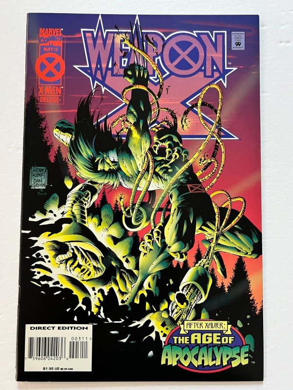 Weapon X Vol. 1 (1995) #1-4 Complete series NM Marvel Adam Kubert cover