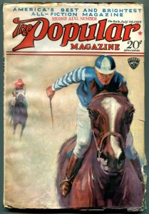 Popular Pulp Magazine 2nd August 1929- Horse Racing cover