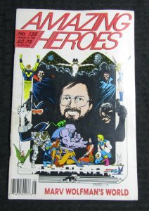 1988 AMAZING HEROES Magazine #138 FN 6.0 Marv Wolfman World by George Perez