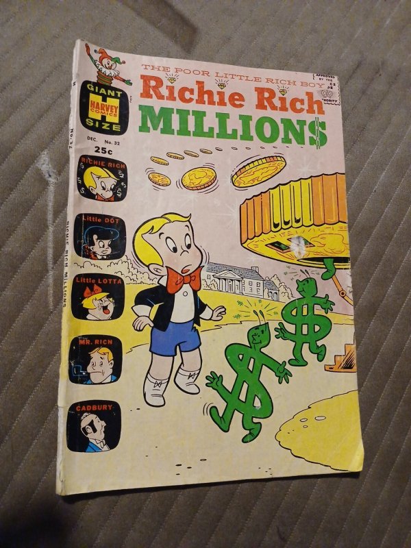 Richie Rich Millions 32 Silver Age Giant Sized Edition Harvey Comics 1968