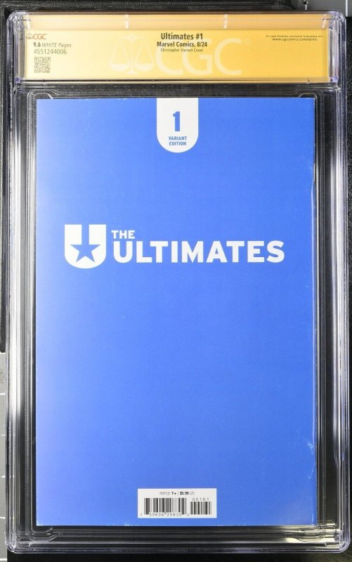 Ultimates (2024) # 1 ( CGC 9.6 SS ) Signed John Tyler Christopher *Marvel Comics