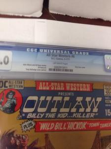 All Star Western 6 CGC 8.0 Off White Pages 