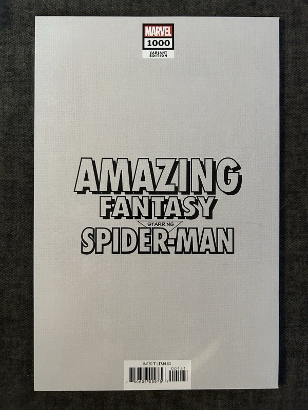 Amazing Fantasy Spider-Man #1000 Marvel Comics J Scott Campbell Variant