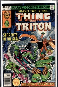 Marvel Two-in-One #65 (1980) Triton [Key Issue]