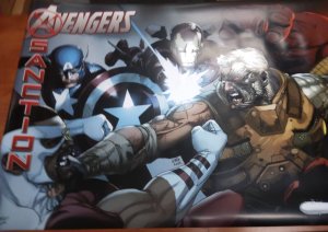 Avengers X-Sanction Vinyl Poster 60x30 Leinil Yu Marvel New