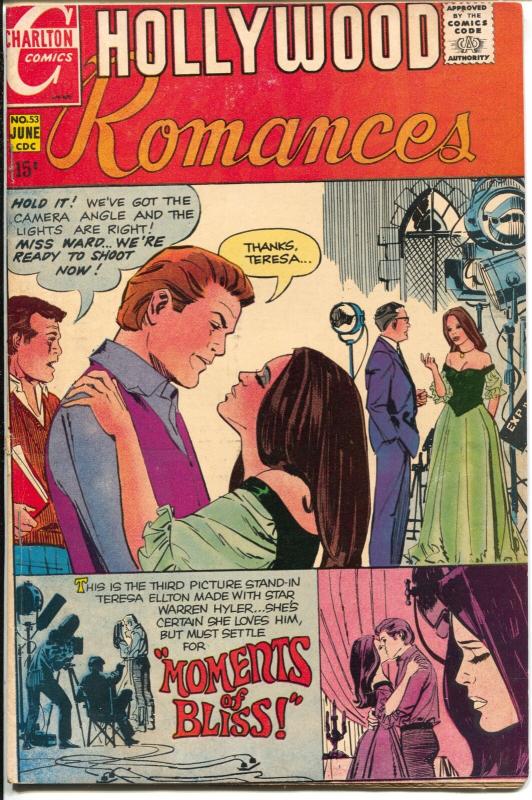 Hollywood Romances #53 1972-Charlton-spicy poses-VG/FN