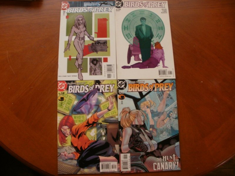 4 DC Comic: BIRDS OF PREY #39 The Gun #49 Chaotic Code #58 Like Minds #60 Canary