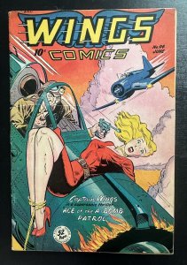 (1948) WINGS COMICS #94 Classic Golden Age Good Girl Bondage Cover!