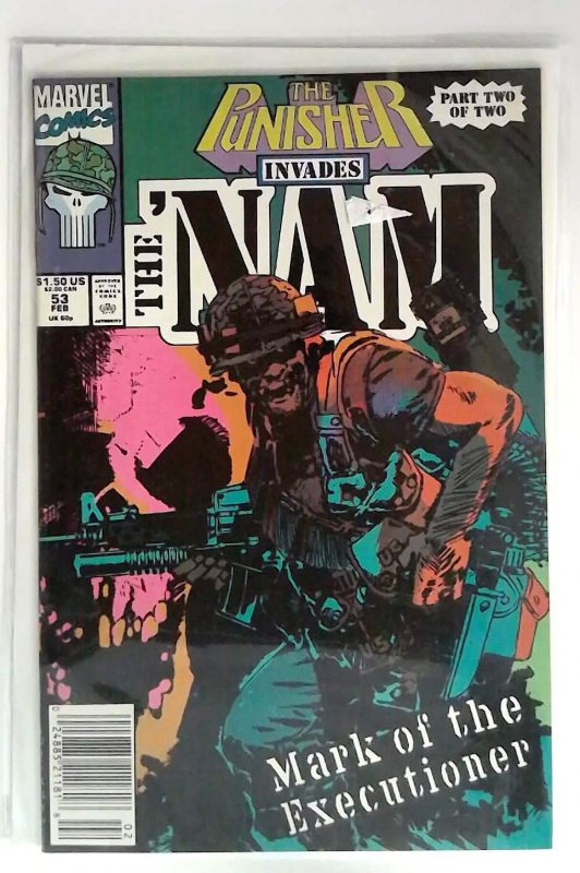 The 'Nam #53 (1991) Marvel 7.5 VF- Newsstand Punisher 1st Print Comic Book