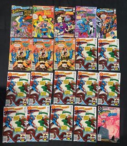 DC COMICS PRESENTS SUPERMAN + GUEST STAR 87 BRONZE AGE COMIC LOT MOST VF (DUPES)