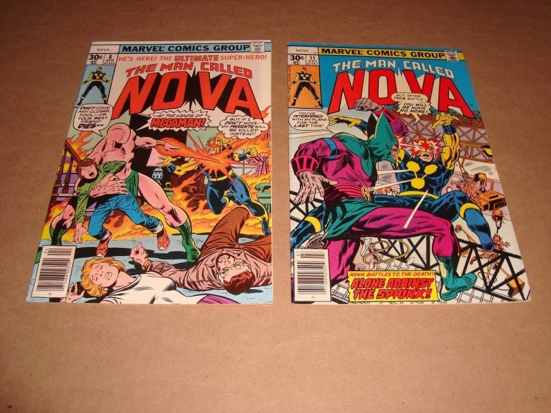 LOT OF 9 NOVA COMICS BRONZE TO MODERN AGE