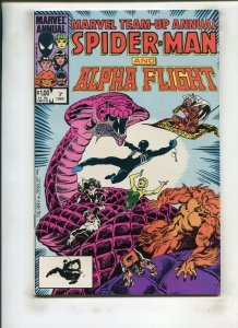 MARVEL TEAM-UP ANNUAL #7 (8.0) BLACK SUIT SPIDER-MAN!! 1984