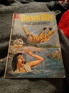 Brain Boy 6 Dell comics 1963 silver age horrified woman in water terror horror c