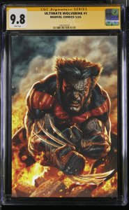 ULTIMATE WOLVERINE #1 CGC SS/RAW 1:100 BERMEJO VARIANT SIGNED PRESALE MEGACON NM
