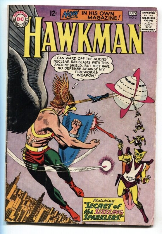 HAWKMAN #2 1964-DC-comic book-HAWKGIRL-vg-