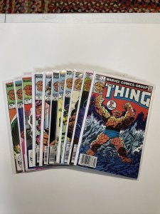 Thing 1-11 Lot Run set Near Mint Nm Marvel