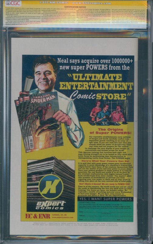 Amazing Spider-Man #1 CGC 9.8 Expert Comics Edition SIGNED BY STAN LEE, DAN SLOT