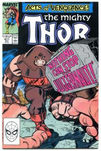 THOR #411-FIRST NEW WARRIORS--JUGGERNAUT COVER-MARVEL KEY!